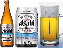tokyo sky tree design label, asahi beer