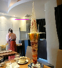 New Tokyo Tower parfait, sakura cafe